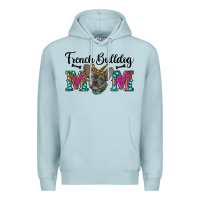 Blue Mist french bulldog mom Premium Hoodie - RanaPortraitStore