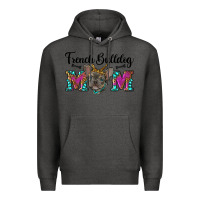 Charcoal Heather french bulldog mom Premium Hoodie - RanaPortraitStore