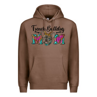 Chestnut french bulldog mom Premium Hoodie - RanaPortraitStore