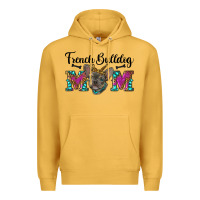 Mustard french bulldog mom Premium Hoodie - RanaPortraitStore