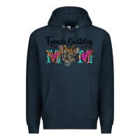 Navy french bulldog mom Premium Hoodie - RanaPortraitStore