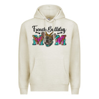 Oatmeal Heather french bulldog mom Premium Hoodie - RanaPortraitStore