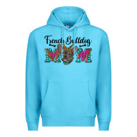 Ocean Blue french bulldog mom Premium Hoodie - RanaPortraitStore