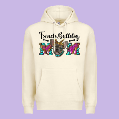 French Bulldog Mom Premium Hoodie Designed By Ranaportraitstore