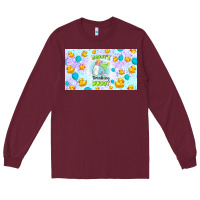 Burgundy daddy's drinking buddy Long Sleeve Tee - TumblerDesignByShophia