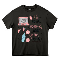 Asphalt she works willingly with her hands Heavy Core Tee - MaliasSmallBusiness