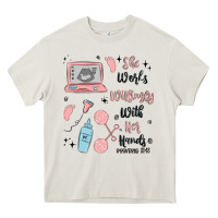 Cream she works willingly with her hands Heavy Core Tee - MaliasSmallBusiness