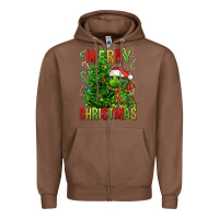 Chestnut merry christmas dragon Zipper Hoodie - FaDigitalArtStudio