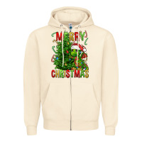 Sandshell merry christmas dragon Zipper Hoodie - FaDigitalArtStudio