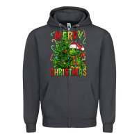Smoke merry christmas dragon Zipper Hoodie - FaDigitalArtStudio