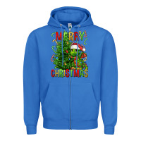 True Royal merry christmas dragon Zipper Hoodie - FaDigitalArtStudio