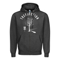Charcoal Heather Disc Golf Funny Sports Tree Disc Golf Player Zipper Hoodie - tuanDangUi