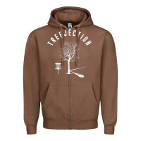 Chestnut Disc Golf Funny Sports Tree Disc Golf Player Zipper Hoodie - tuanDangUi
