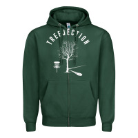 Sports Green Disc Golf Funny Sports Tree Disc Golf Player Zipper Hoodie - tuanDangUi