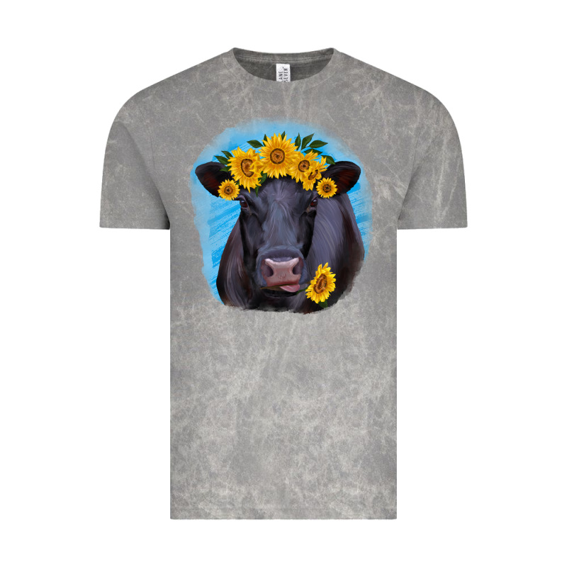 Black Angus With Sunflower Vintage Tee by RanaPortraitStore | Teevron