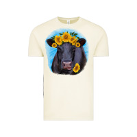 Vintage Arctic black angus with sunflower Vintage Tee - RanaPortraitStore