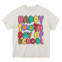 Cream happy 100 th day of school Heavy Core Tee - MaliasSmallBusiness
