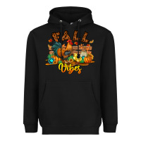 Black Fall Vibes Heavyweight Hoodie - CowhideDigitalArt