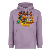 Lavender Fall Vibes Heavyweight Hoodie - CowhideDigitalArt