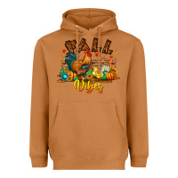 Meerkat Fall Vibes Heavyweight Hoodie - CowhideDigitalArt