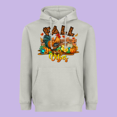 Fall Vibes Heavyweight Hoodie Designed By Cowhidedigitalart