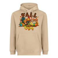 Mushroom Fall Vibes Heavyweight Hoodie - CowhideDigitalArt