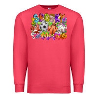 Cardinal Spooky Vibes Ghost Premium Sweatshirt - CowhideDigitalArt