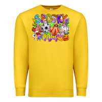 Lemon Spooky Vibes Ghost Premium Sweatshirt - CowhideDigitalArt