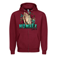 Burgundy Western Humble 1 Pete 5 6 Zipper Hoodie - BundleAndBundleShop