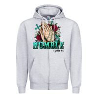 Heather Grey Western Humble 1 Pete 5 6 Zipper Hoodie - BundleAndBundleShop
