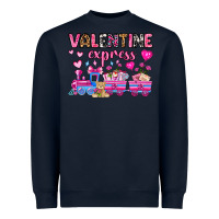 Navy valentine express olivia Heavyweight Sweatshirt - OliviaCreatesArt