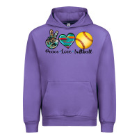 Tulip peace love softball Urban Hoodie - Artiststas