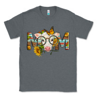 Charcoal Heather Western Baby Calf Mom With Sunflower Classic Tee - LillyAllenDesigns
