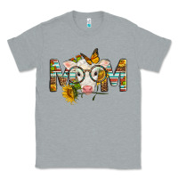 Heather Grey Western Baby Calf Mom With Sunflower Classic Tee - LillyAllenDesigns