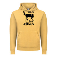 Vintage Mustard Eat Plants Love Animals Vintage Hoodie - Bettercallsaul