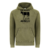 Vintage Olive Eat Plants Love Animals Vintage Hoodie - Bettercallsaul
