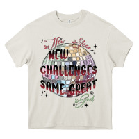 Cream happy new year Heavy Core Tee - MaliasSmallBusiness