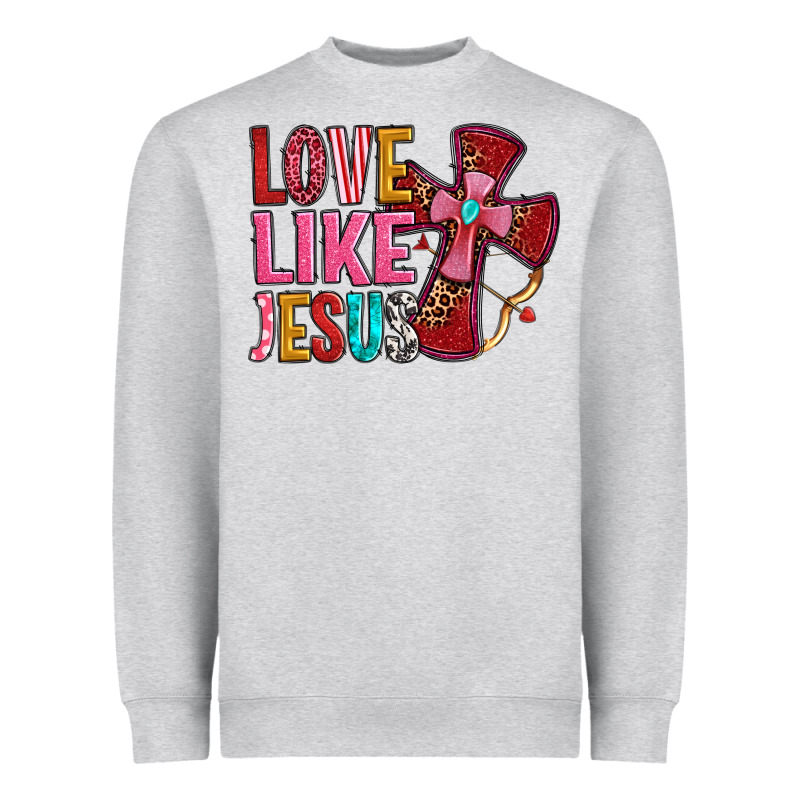 Love Like Jesus Heavyweight Sweatshirt by OliviaCreatesArt | Teevron