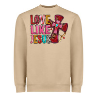 Mushroom love like jesus Heavyweight Sweatshirt - OliviaCreatesArt