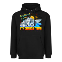Black Countdown Is Over It's Cruise Time Heavyweight Hoodie - CowhideDigitalArt