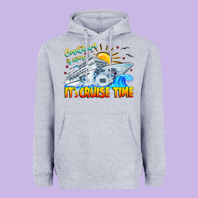 Countdown Is Over It's Cruise Time Heavyweight Hoodie Designed By Cowhidedigitalart