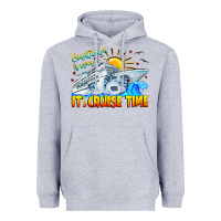 Heather Grey Countdown Is Over It's Cruise Time Heavyweight Hoodie - CowhideDigitalArt