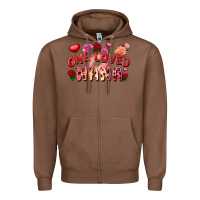 Chestnut one loved nana Zipper Hoodie - FaDigitalArtStudio