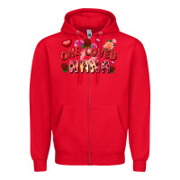 Red one loved nana Zipper Hoodie - FaDigitalArtStudio