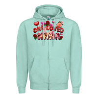 Seafoam one loved nana Zipper Hoodie - FaDigitalArtStudio