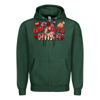Sports Green one loved nana Zipper Hoodie - FaDigitalArtStudio