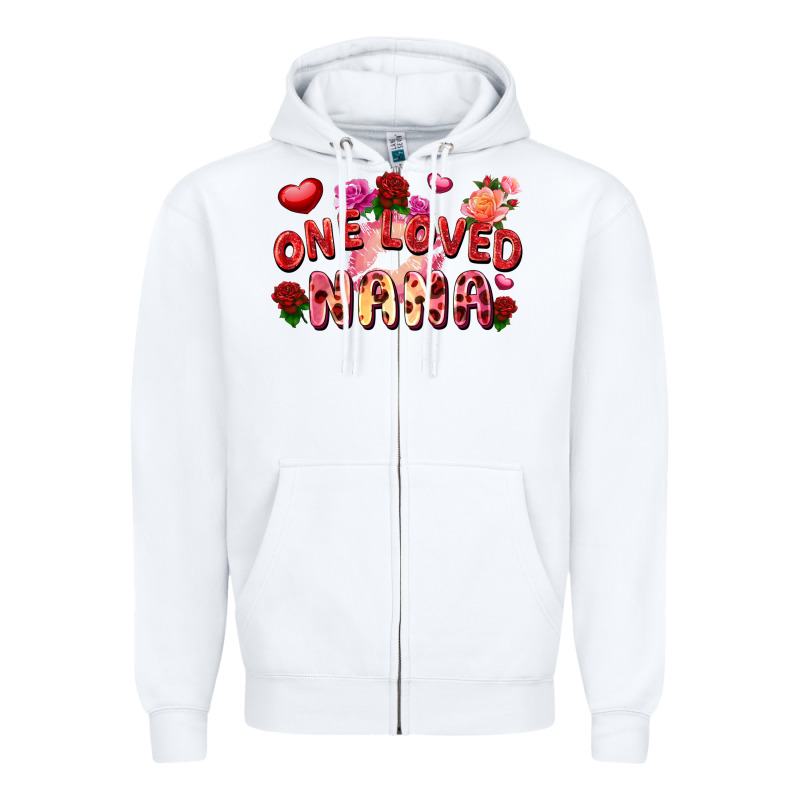 One Loved Nana Zipper Hoodie by FaDigitalArtStudio | Teevron