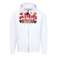 White one loved nana Zipper Hoodie - FaDigitalArtStudio