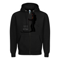 Black nighttime ski adventure Zipper Hoodie - tuanDangUi