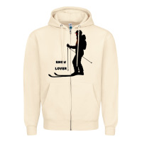 Nighttime Ski Adventure Zipper Hoodie | Teevron